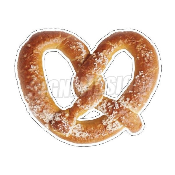 Safety Sign, 1.5 in Height, Vinyl, 48 in Length, Soft Pretzel